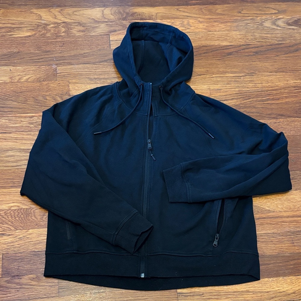 Old Navy Active Women’s Black Zip-Up Hoodie- Large